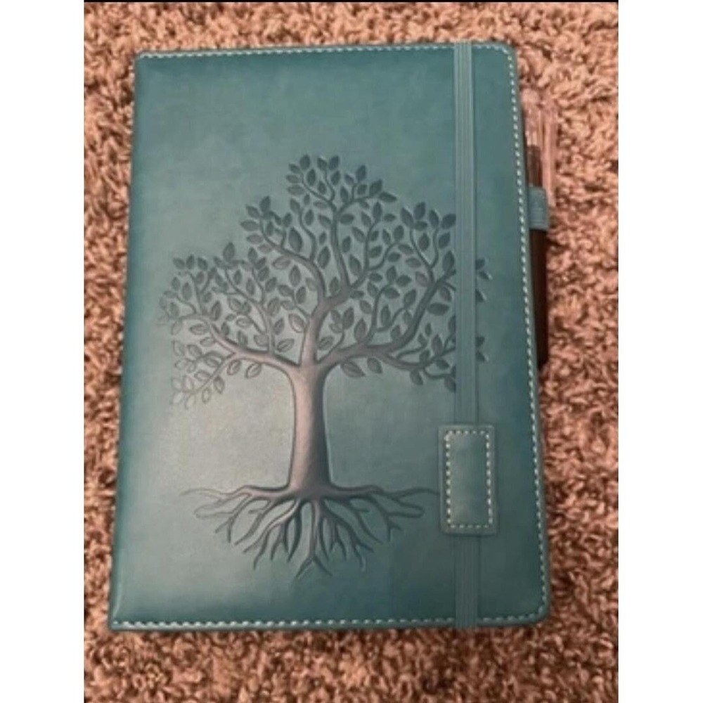 Lined Journal Faux Leather Teal Notebook‎
